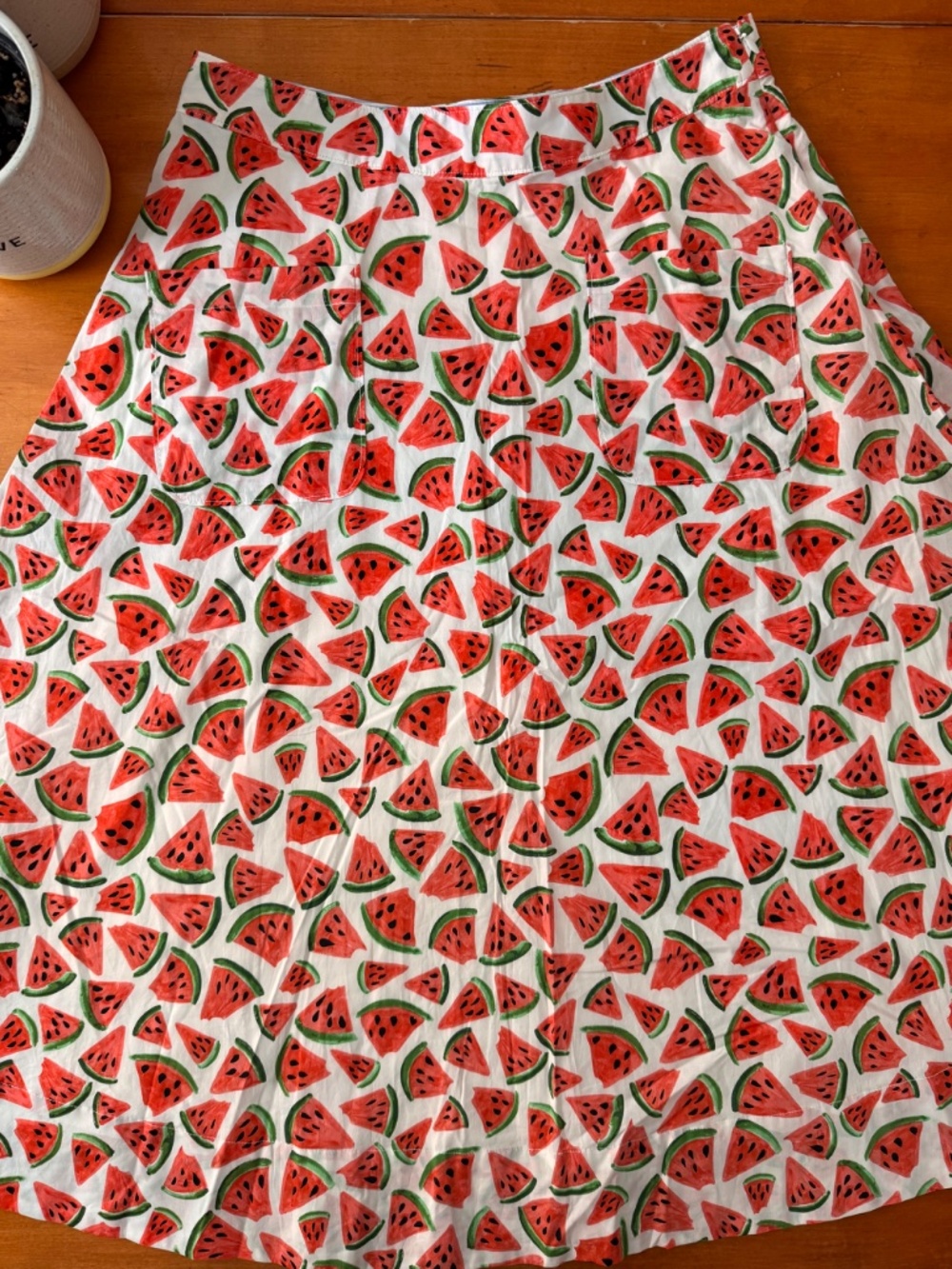 Anthropologie Watermelon Skirt - Picture 2 of 6